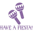 Fiesta - Cinco de Mayo Glitter Sticker Decal - Custom Sized (Personalized)