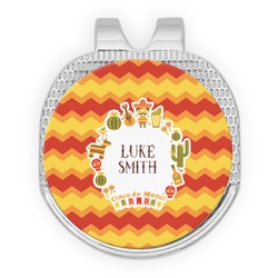 Fiesta - Cinco de Mayo Golf Ball Marker - Hat Clip - Silver