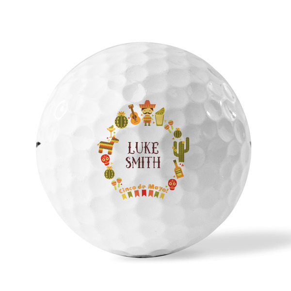 Fiesta - Cinco de Mayo Golf Balls - Titleist - Set of 3 - FRONT