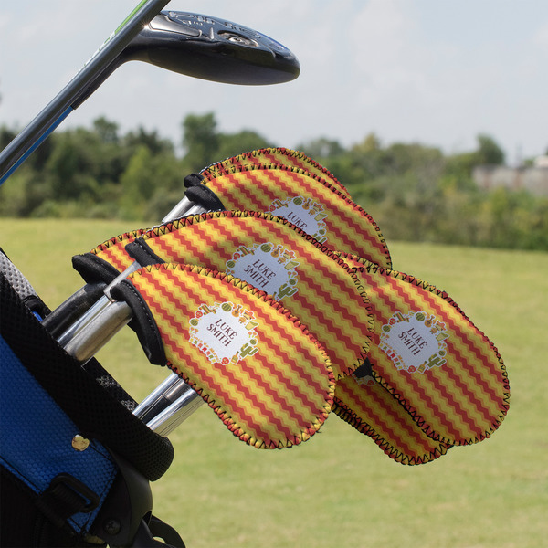 Fiesta - Cinco de Mayo Golf Club Cover - Set of 9 - On Clubs