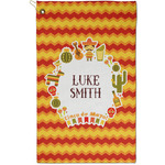 Fiesta - Cinco de Mayo Golf Towel - Poly-Cotton Blend - Small w/ Name or Text