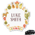 Fiesta - Cinco de Mayo Graphic Car Decal (Personalized)