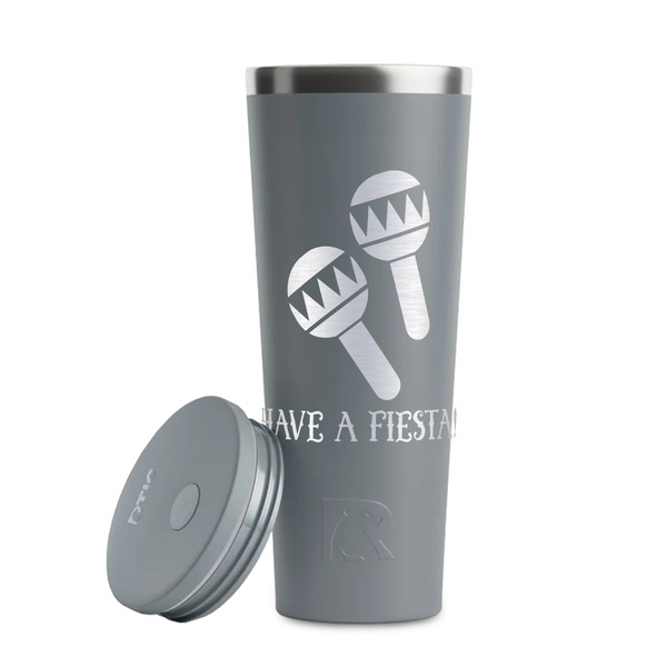 Fiesta - Cinco de Mayo Grey RTIC Everyday Tumbler - 28 oz. - Lid Off
