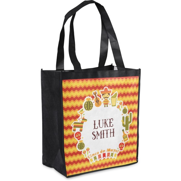 Custom Fiesta - Cinco de Mayo Grocery Bag (Personalized)