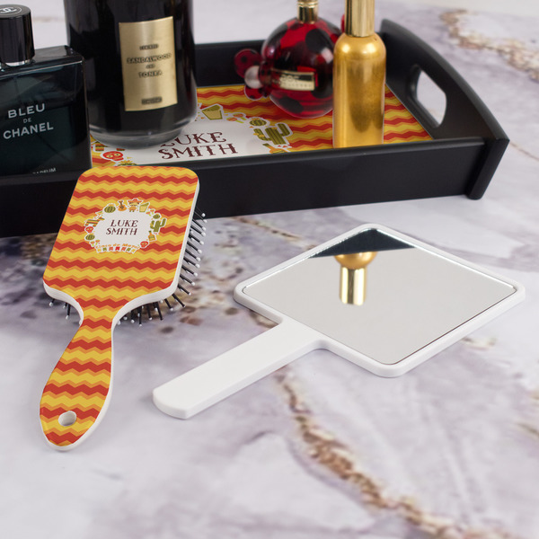 Fiesta - Cinco de Mayo Hair Brush - With Hand Mirror