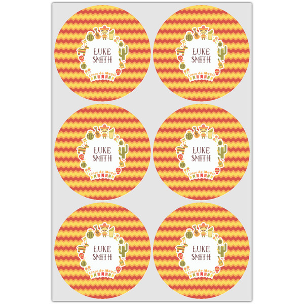 Fiesta - Cinco de Mayo Icing Circle - Large - Set of 6