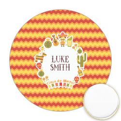 Fiesta - Cinco de Mayo Printed Cookie Topper - Round (Personalized)