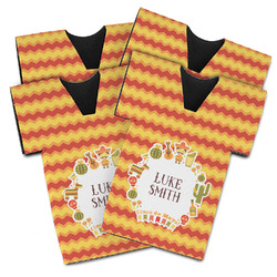 Fiesta - Cinco de Mayo Jersey Bottle Cooler - Set of 4 (Personalized)