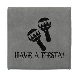 Fiesta - Cinco de Mayo Jewelry Gift Box - Engraved Leather Lid (Personalized)