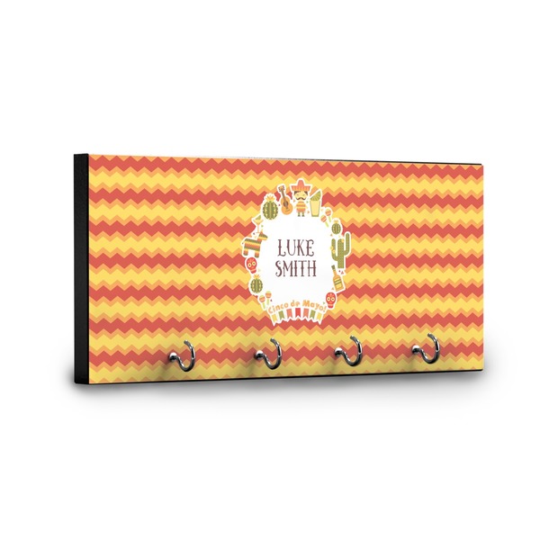 Fiesta - Cinco de Mayo Key Hanger - Front View with Hooks