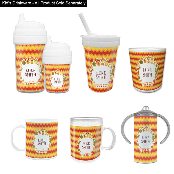 Fiesta - Cinco de Mayo Kid's Drinkware - Customized & Personalized