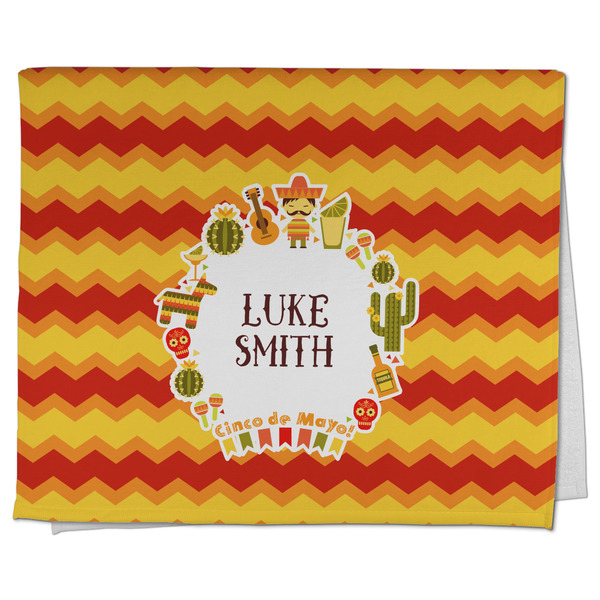 Custom Fiesta - Cinco de Mayo Kitchen Towel - Poly Cotton w/ Name or Text