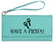 Fiesta - Cinco de Mayo Ladies Leatherette Wallet - Laser Engraved- Teal (Personalized)