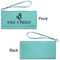 Fiesta - Cinco de Mayo Ladies Wallets - Faux Leather - Teal - Front & Back View