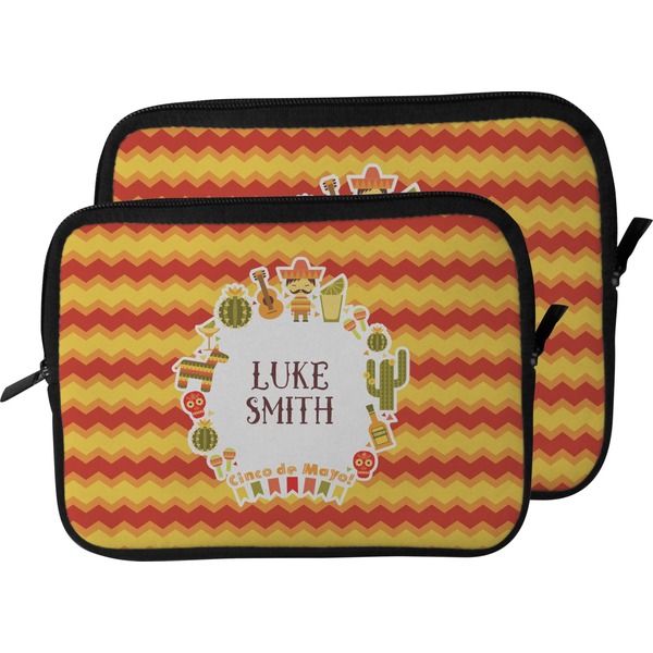 Fiesta - Cinco de Mayo Laptop Sleeve (Size Comparison)