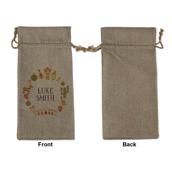 Fiesta - Cinco de Mayo Large Burlap Gift Bags - Front Approval