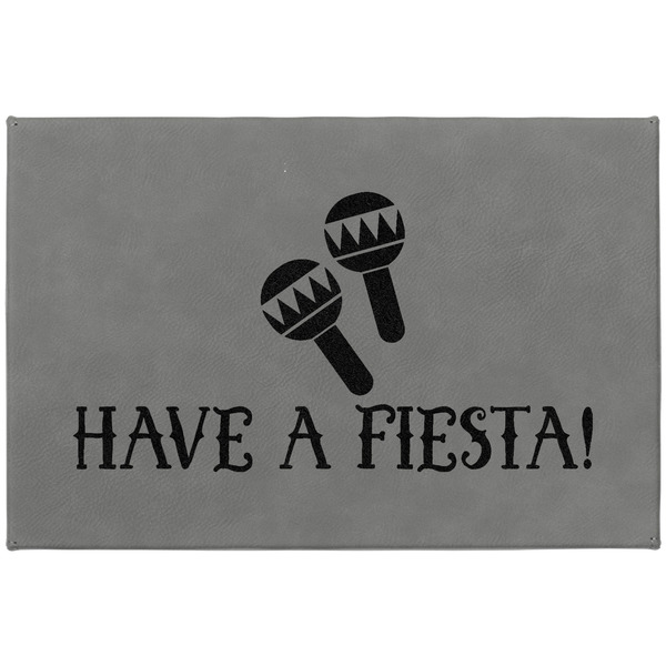 Fiesta - Cinco de Mayo Large Engraved Gift Box with Leather Lid - Approval