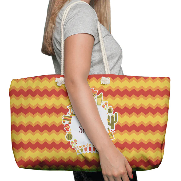 Fiesta - Cinco de Mayo Large Rope Tote Bag - In Context View