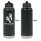 Fiesta - Cinco de Mayo Laser Engraved Water Bottles - Front Engraving - Front & Back View