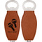 Fiesta - Cinco de Mayo Leather Bar Bottle Opener - Front and Back (single sided)
