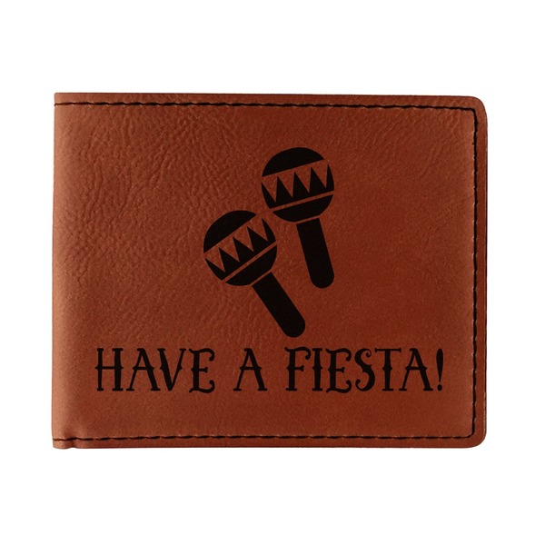 Custom Fiesta - Cinco de Mayo Leatherette Bifold Wallet - Double Sided (Personalized)