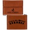 Fiesta - Cinco de Mayo Leather Business Card Holder - Front Back