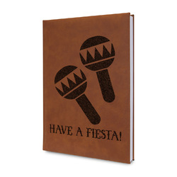 Fiesta - Cinco de Mayo Leather Sketchbook - Small - Double Sided (Personalized)