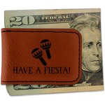 Fiesta - Cinco de Mayo Leatherette Magnetic Money Clip (Personalized)