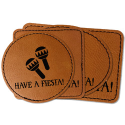 Fiesta - Cinco de Mayo Faux Leather Iron On Patch (Personalized)