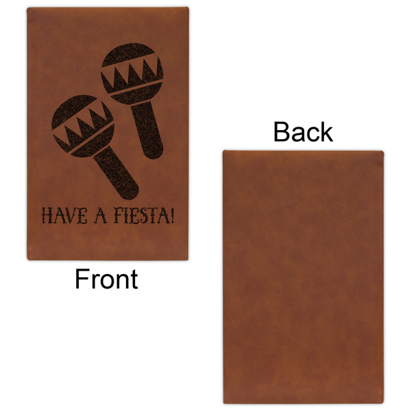 Fiesta - Cinco de Mayo Leatherette Sketchbooks - Small - Single Sided - Front & Back View