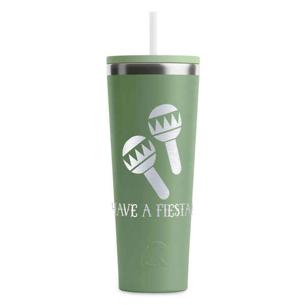 Fiesta - Cinco de Mayo Light Green RTIC Everyday Tumbler - 28 oz. - Front