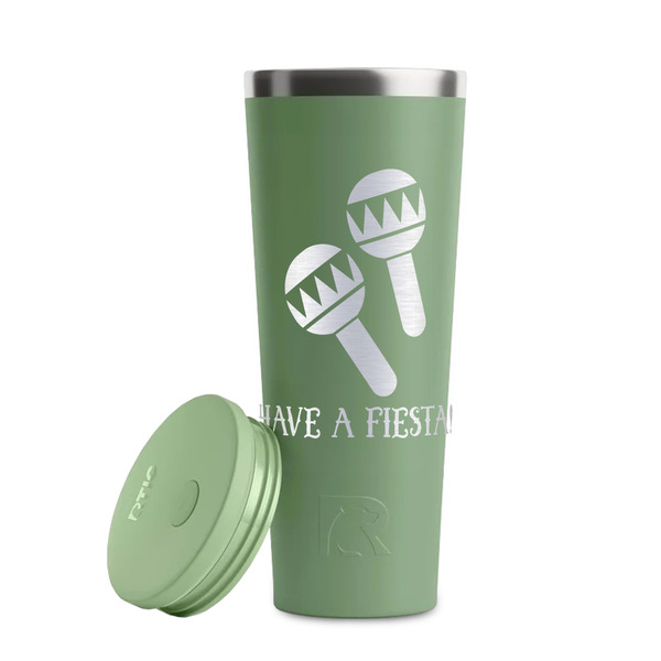 Fiesta - Cinco de Mayo Light Green RTIC Everyday Tumbler - 28 oz. - Lid Off