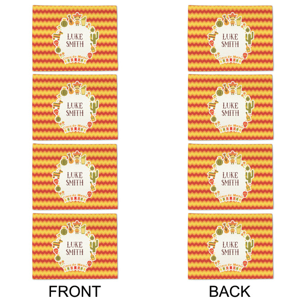 Fiesta - Cinco de Mayo Linen Placemat - APPROVAL Set of 4 (double sided)