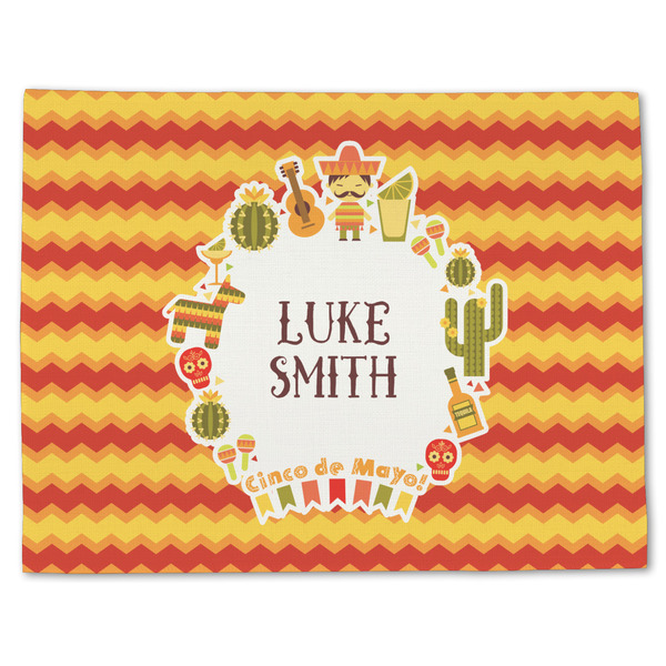 Custom Fiesta - Cinco de Mayo Single-Sided Linen Placemat - Single w/ Name or Text