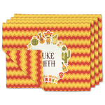 Fiesta - Cinco de Mayo Double-Sided Linen Placemat - Set of 4 w/ Name or Text