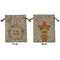 Fiesta - Cinco de Mayo Medium Burlap Gift Bag - Front & Back (Personalized)