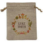 Fiesta - Cinco de Mayo Medium Burlap Gift Bag - Front (Personalized)