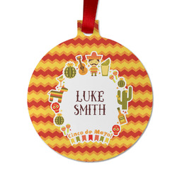Fiesta - Cinco de Mayo Metal Ball Ornament - Double Sided w/ Name or Text