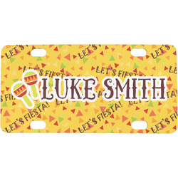 Fiesta - Cinco de Mayo Mini / Bicycle License Plate (4 Holes) (Personalized)