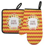 Fiesta - Cinco de Mayo Left Oven Mitt & Pot Holder Set w/ Name or Text
