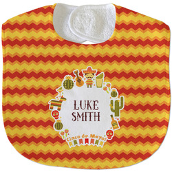 Fiesta - Cinco de Mayo Velour Baby Bib w/ Name or Text