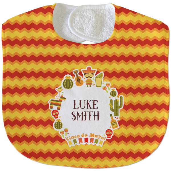 Fiesta - Cinco de Mayo New Baby Bib - Closed and Folded