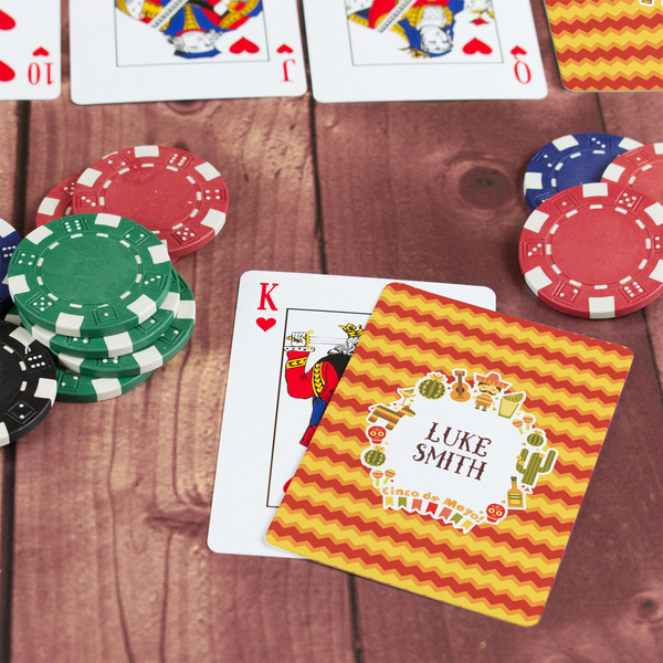Fiesta - Cinco de Mayo On Table with Poker Chips