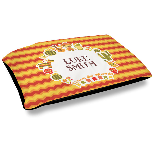 Custom Fiesta - Cinco de Mayo Outdoor Dog Bed - Large (Personalized)