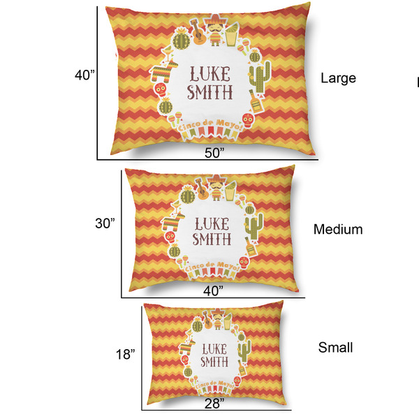 Fiesta - Cinco de Mayo Outdoor Dog Beds - SIZE CHART