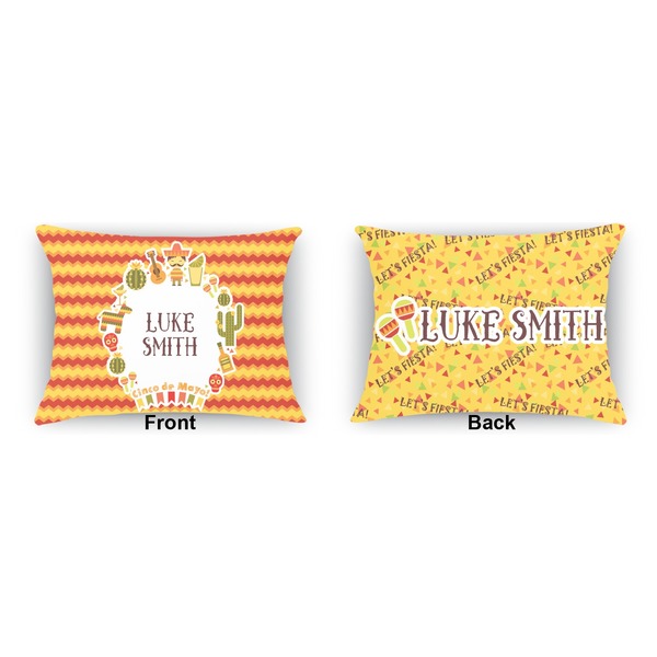 Fiesta - Cinco de Mayo Outdoor Rectangular Throw Pillow (Front and Back)