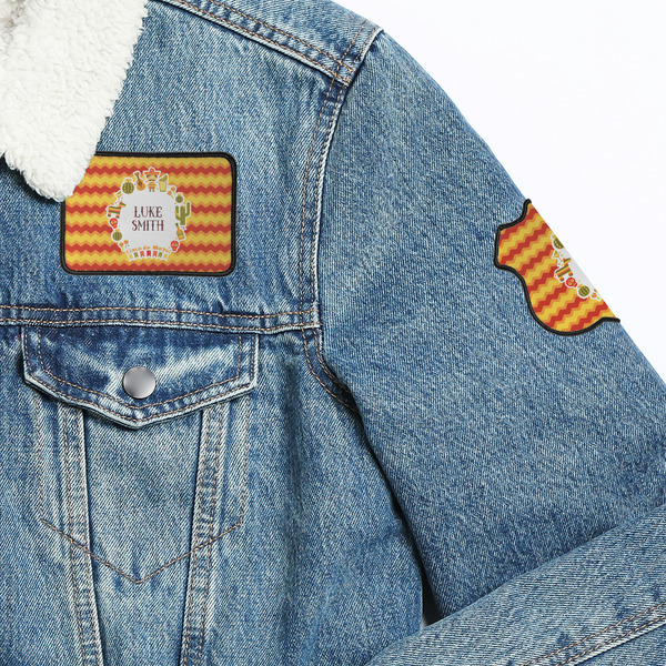 Fiesta - Cinco de Mayo Patches Lifestyle Jean Jacket Detail