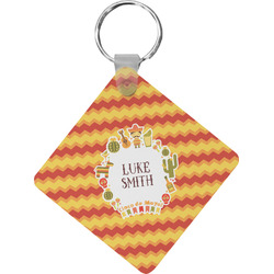 Fiesta - Cinco de Mayo Diamond Plastic Keychain w/ Name or Text
