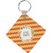 Fiesta - Cinco de Mayo Diamond Plastic Keychain w/ Name or Text