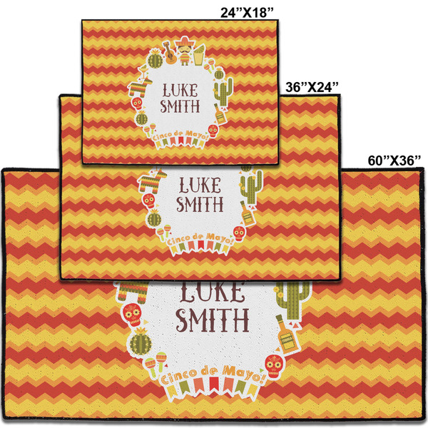 Fiesta - Cinco de Mayo Personalized Door Mat - Group Parent IMF
